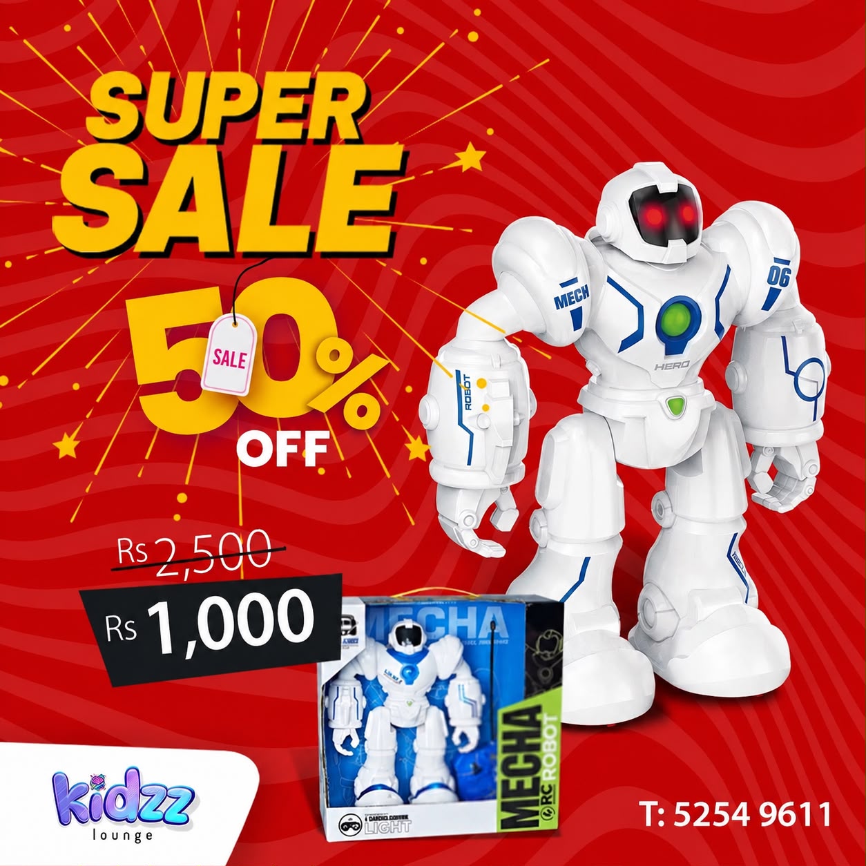 Super Sale - 50% OFF - Kidzz Lounge
