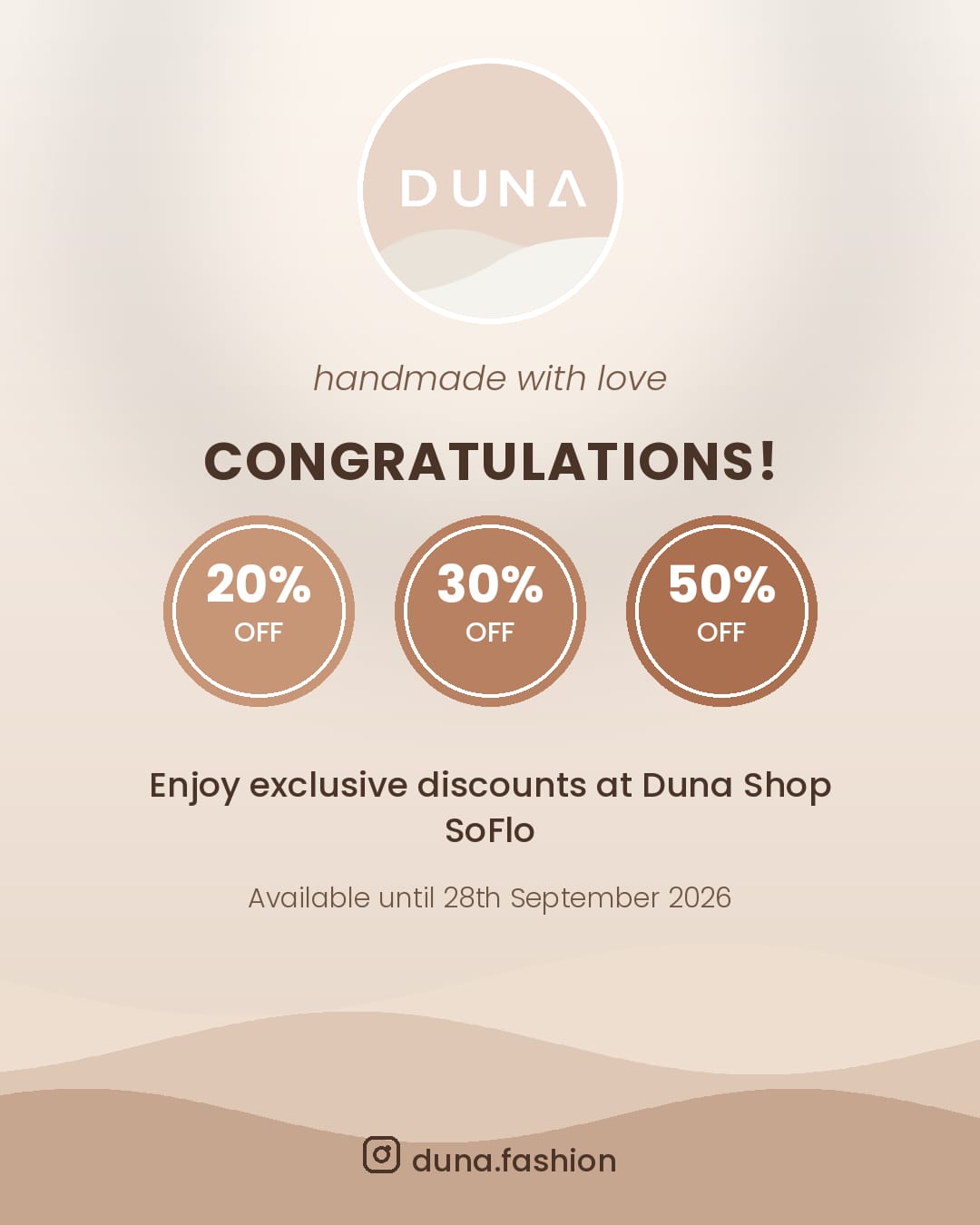 Exclusive Discount at Duna